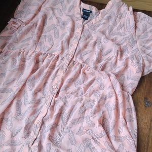 EUC Ladies Torrid High/lo peach blouse size 3X